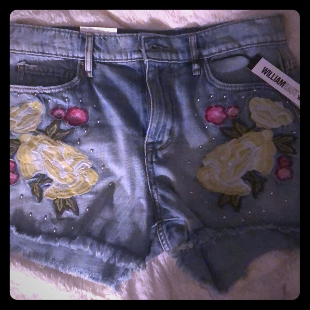 Jean shorts with tags on. Never worn